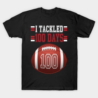 Football School Tee - Gridiron 100 Day Ground Game T-Shirt